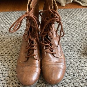 Brown Combat Boots